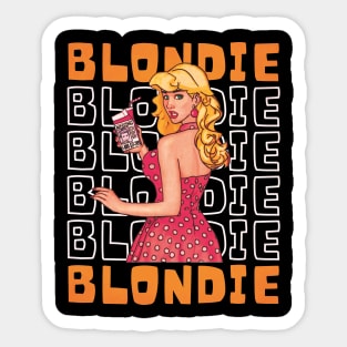 Blondie Street Wear Design Sticker